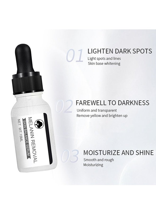 Melanin Removal Skin Balance Serum，Niacinamide Serum, Face Whitening Dark Spot Corrector Serum, Whitening And Moisturizing Anti Aging Face Cream, Smooth Gentle Brightening Skin Care Serum For Skin Repairing