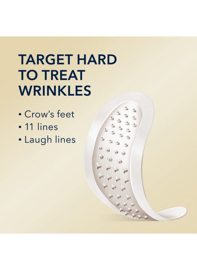 RoC Retinol Correxion Deep Wrinkle Non-Invasive Targeted Patches with Hyaluronic Acid + Firming Peptides for Forehead and Between Eyes 11 Lines, Crows Feet and Laugh Lines