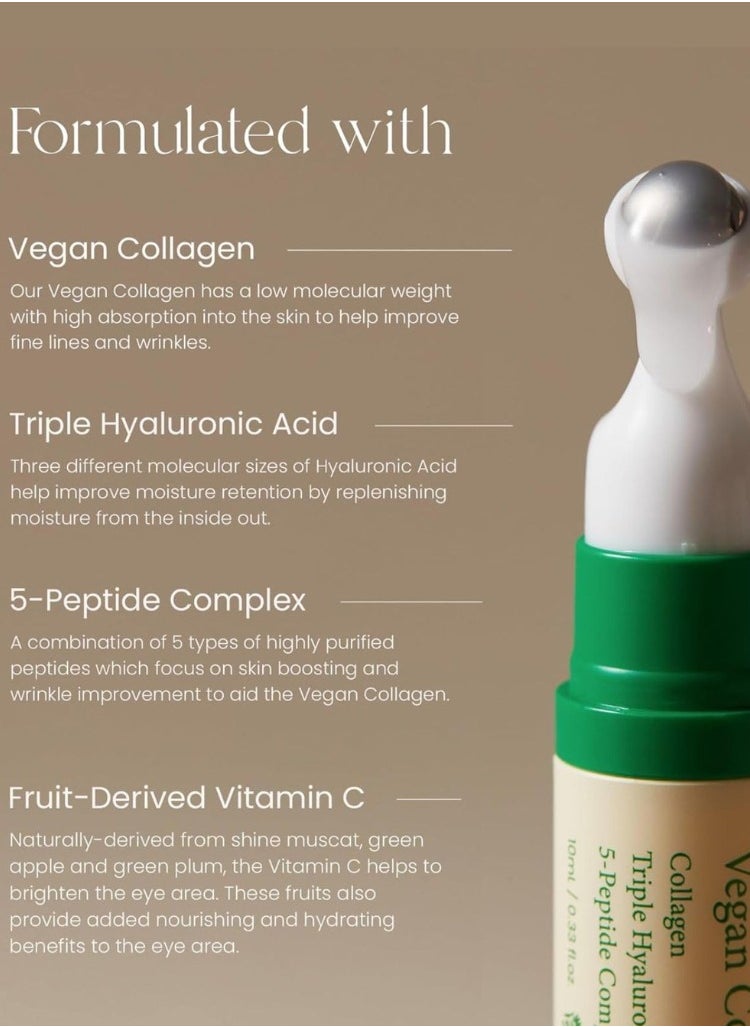 AXIS Y Vegan Collagen Eye Serum 10ml & AXIS Y Dark Spot Correcting Glow Serum 30ml – Hydrating, Anti-Aging, and Brightening Formulas for Puffy Eyes, Dark Circles