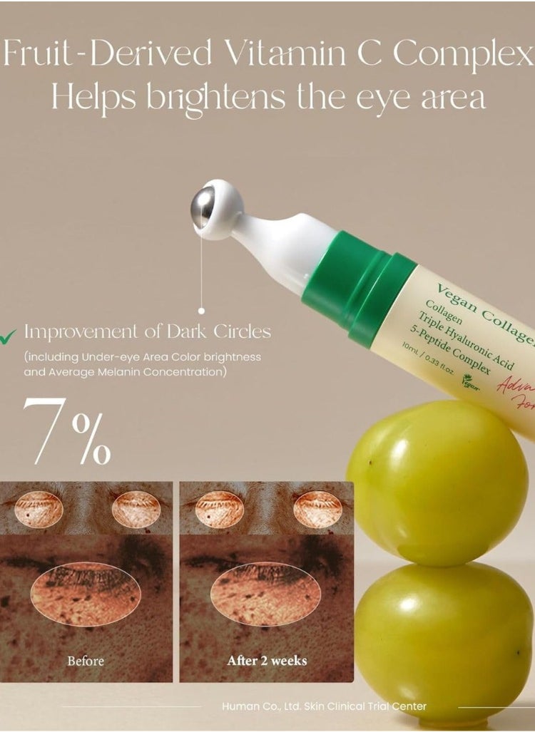 AXIS Y Vegan Collagen Eye Serum 10ml & AXIS Y Dark Spot Correcting Glow Serum 30ml – Hydrating, Anti-Aging, and Brightening Formulas for Puffy Eyes, Dark Circles
