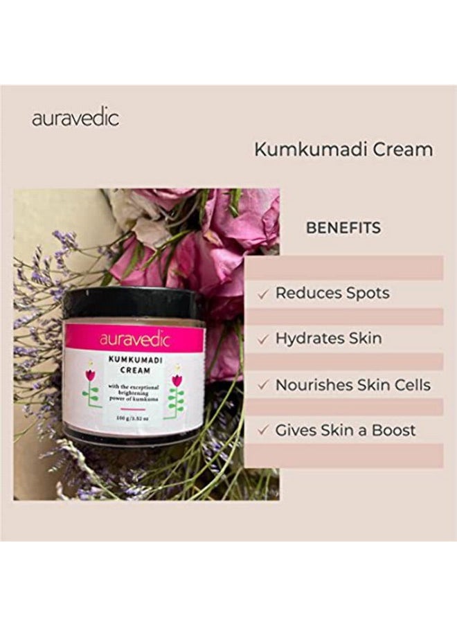 Kumkumadi Face Cream For Glowing Skin With Kumkumadi Tailam Kumkumadi Face Oil For Glowing Skin Kumkumadi Cream Moisturizer For Face With Kumkumadi Oil 100 G