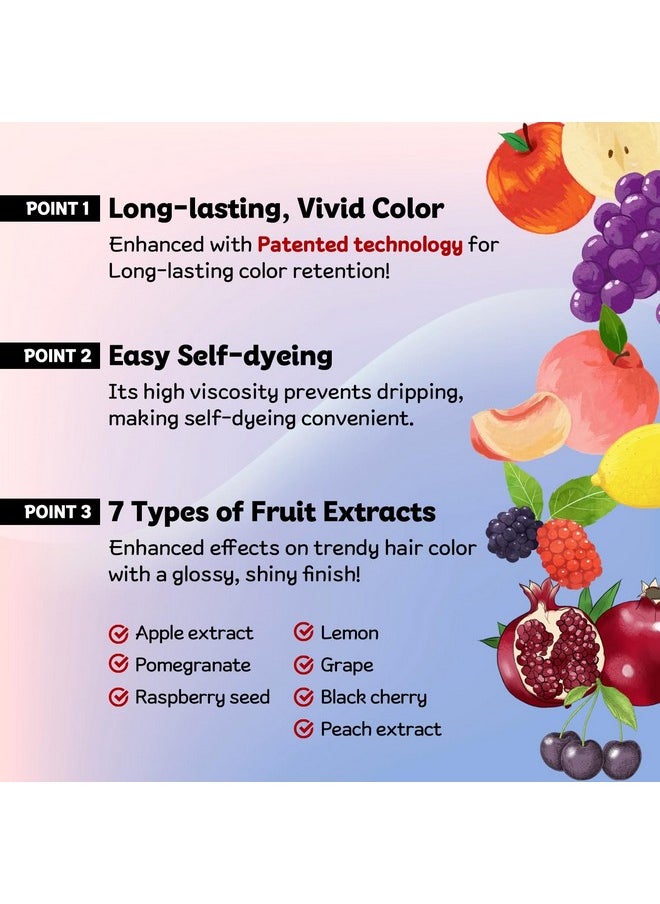 Pudding Hair Dye Ammonia Free Semi-Permanent Self Hair Dye Diy Kit Included Contain Keratin Made In Korea Beauty (Ash Toner)