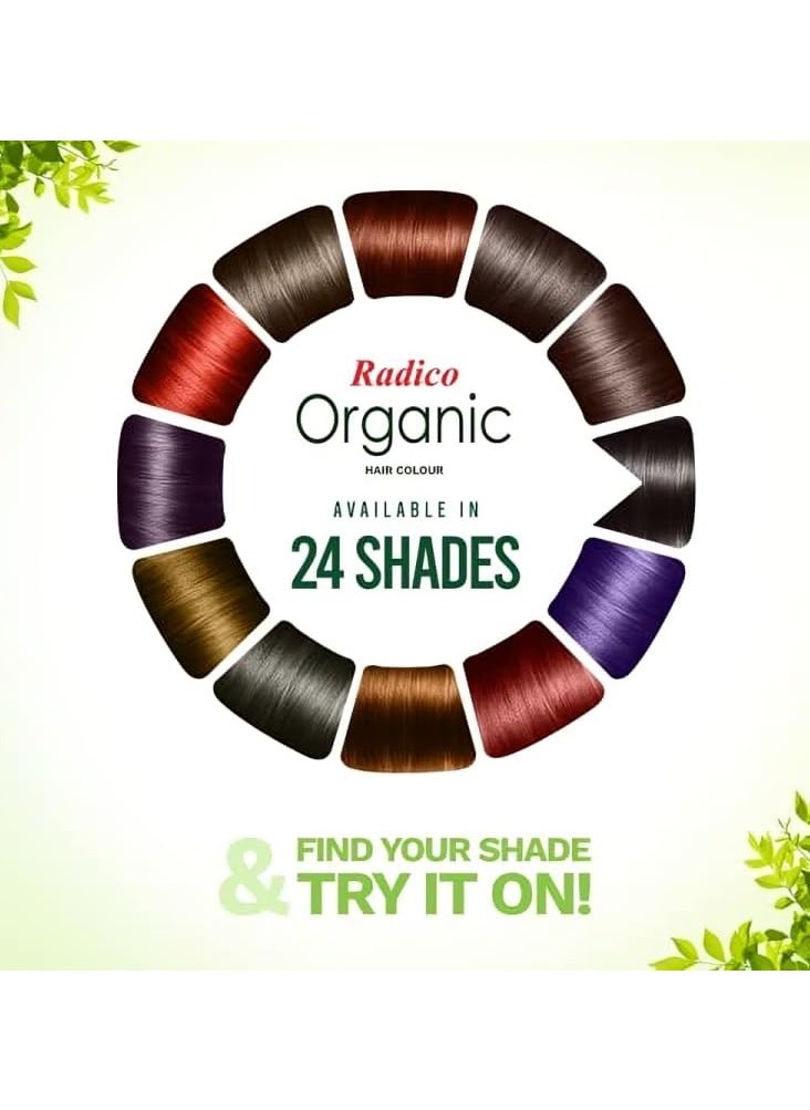 Organic Dark Brown Hair Colour; 100% Organic made with natural herbs