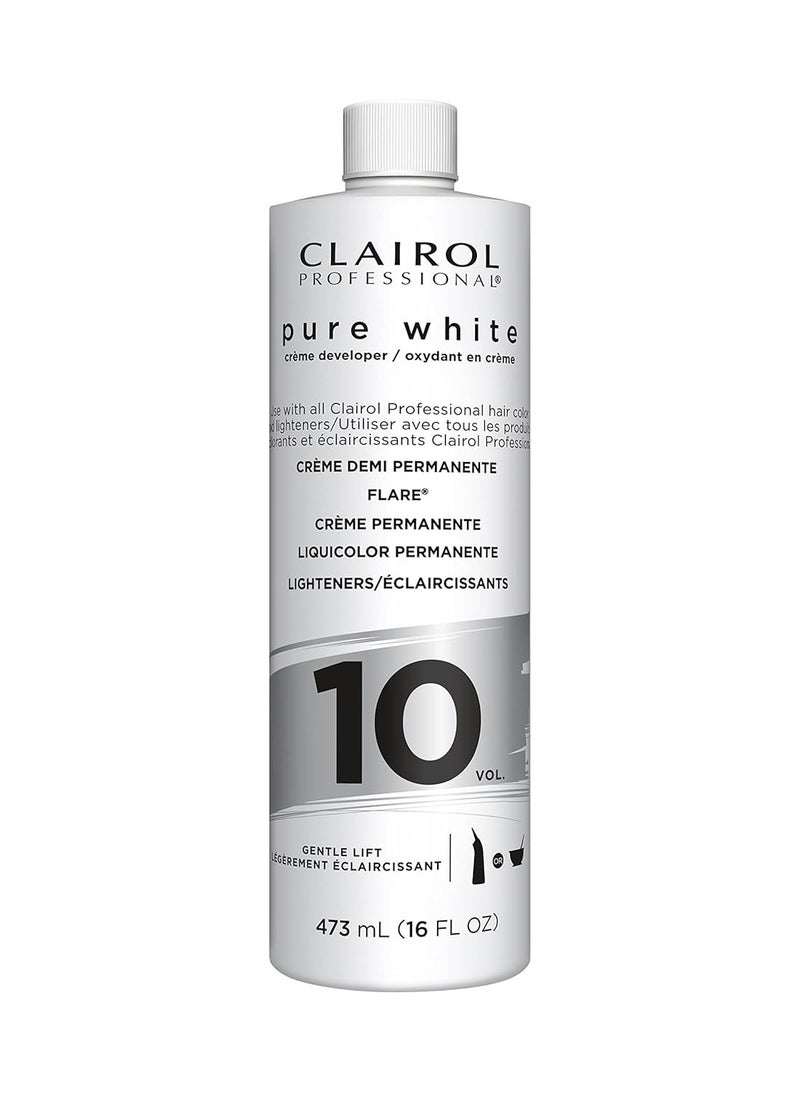 Clairol Professional Pure White 10 Volume Hair Developers for Lightening & Gray Coverage