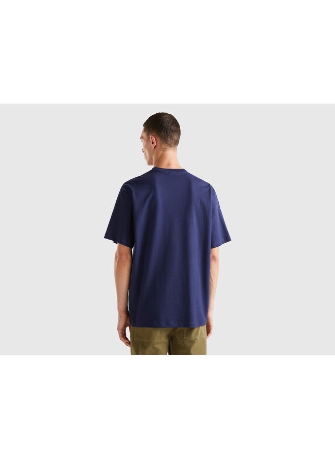T-Shirt With Slogan Print