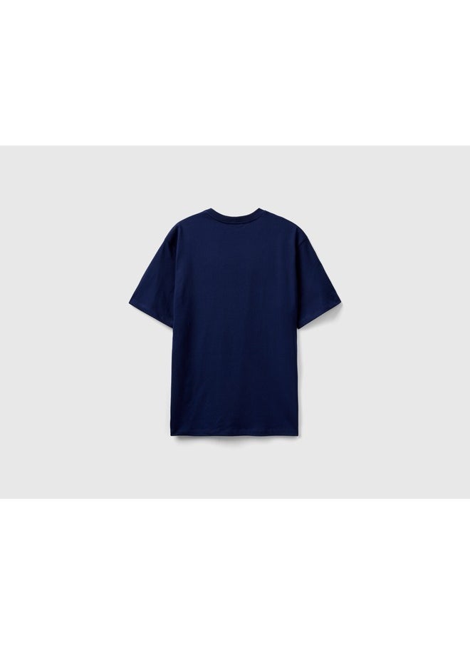 T-Shirt With Slogan Print