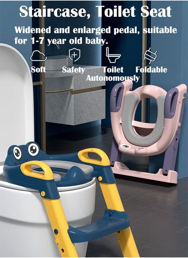 Adjustable Ladder Children's Potty Toilet Training Folding Seat