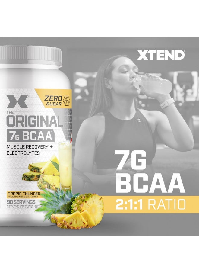 XTEND Original BCAA Powder Tropic Thunder | Sugar Free Post Workout Muscle Recovery Drink with Amino Acids | 7g BCAAs for Men & Women | 90 Servings