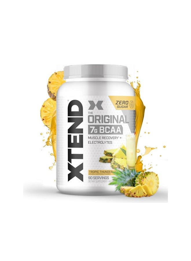 XTEND Original BCAA Powder Tropic Thunder | Sugar Free Post Workout Muscle Recovery Drink with Amino Acids | 7g BCAAs for Men & Women | 90 Servings