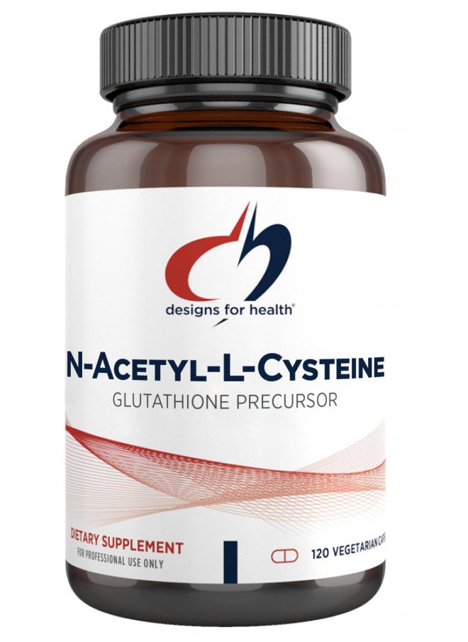 Designs for Health N-Acetyl-L-Cysteine - 900mg NAC, Antioxidant Glutathione Precursor - Detox + Workout Recovery Support - Non-GMO + Gluten Free Supplement (120 Capsules)