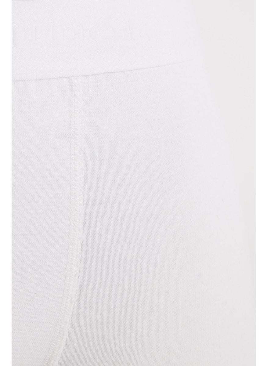 Men's 5-Pack Cotton Lycra Flexible Fabric White Boxer