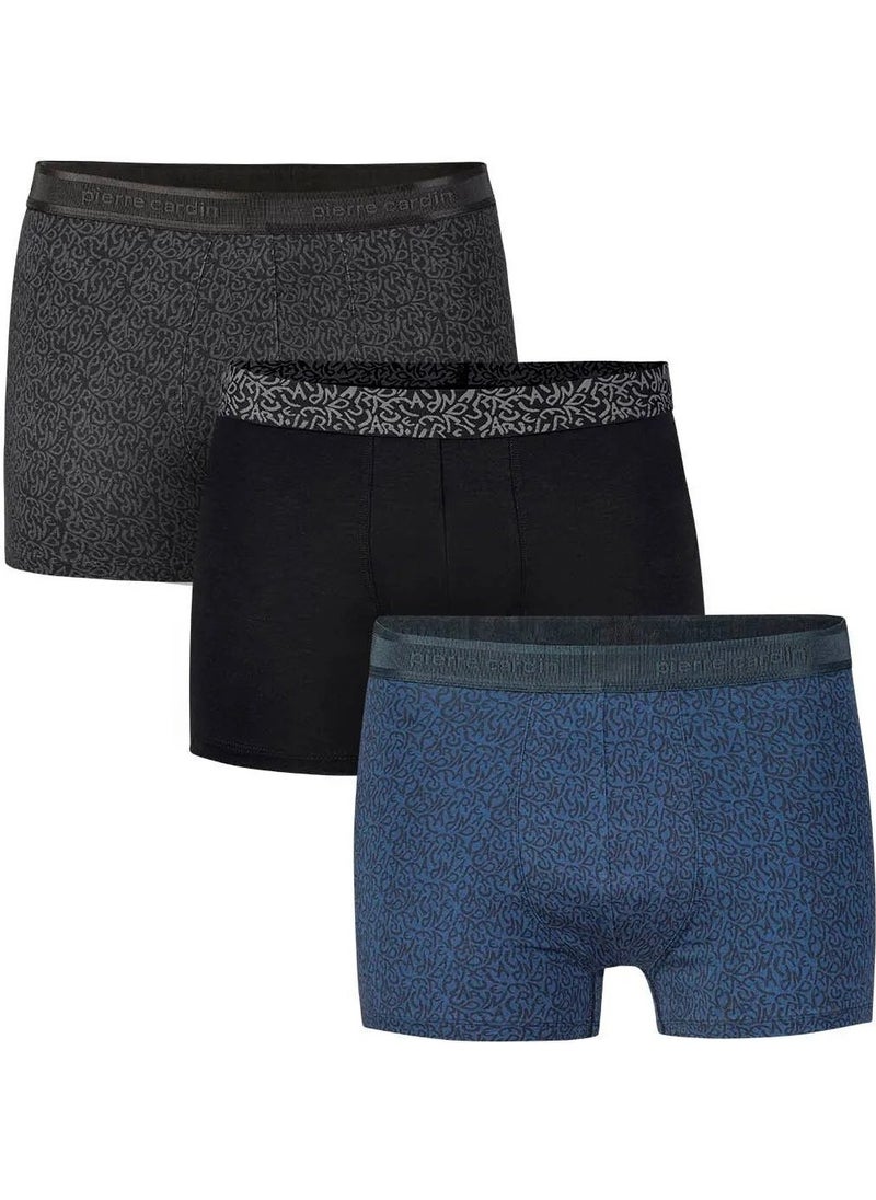 Men's 3 Piece Patterned Boxer Set