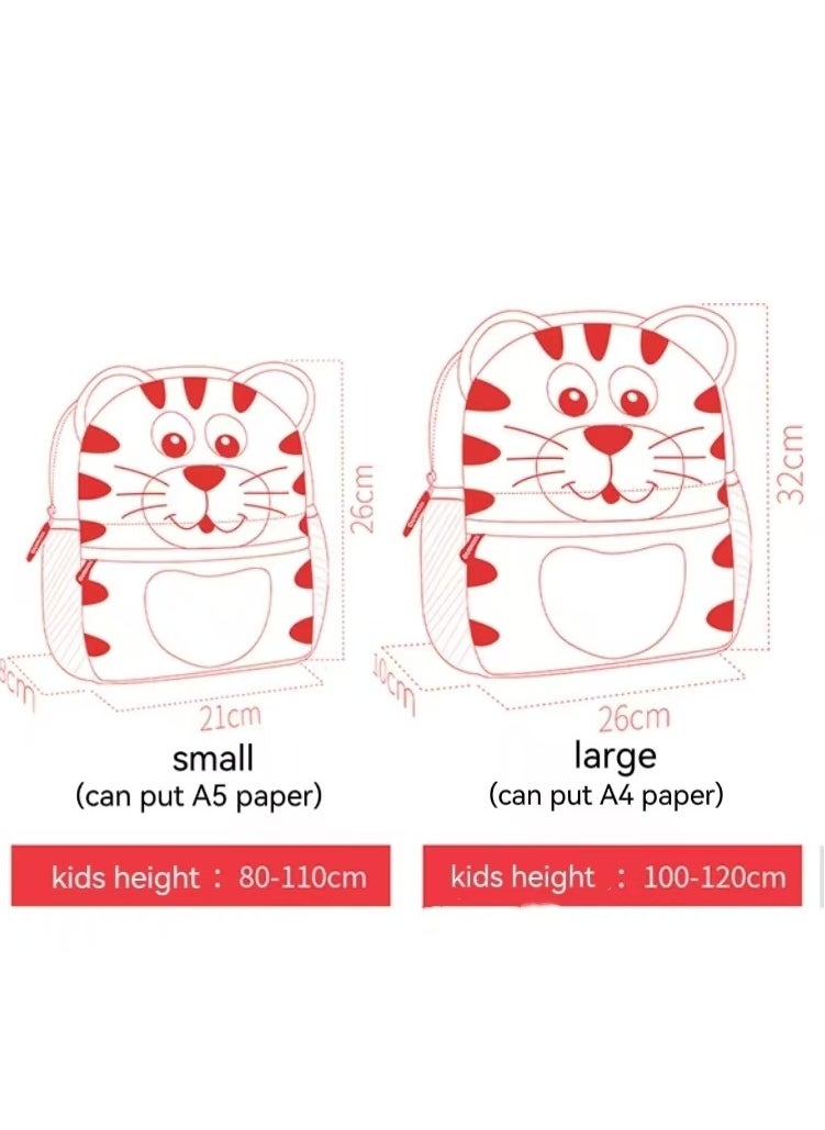 Animal Face Design Little Short Lightweight SBR Waterproof Backpack Bag for Toddlers Kids (Rabbit)