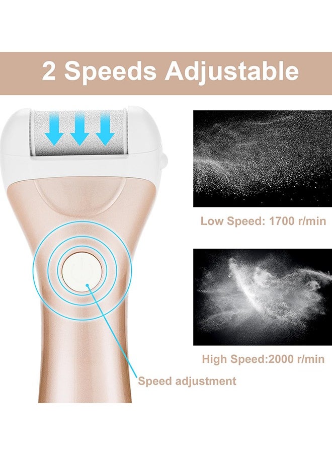 Callus Remover with Moisturizing Socks for Feet, Electric Foot File Callus Removers Rechargeable Waterproof Pedicure Tools Foot Scrubber Shaver Feet Care Tool for Cracked Heels Dead Skin