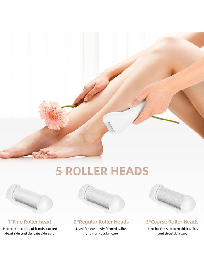 Callus Remover with Moisturizing Socks for Feet, Electric Foot File Callus Removers Rechargeable Waterproof Pedicure Tools Foot Scrubber Shaver Feet Care Tool for Cracked Heels Dead Skin