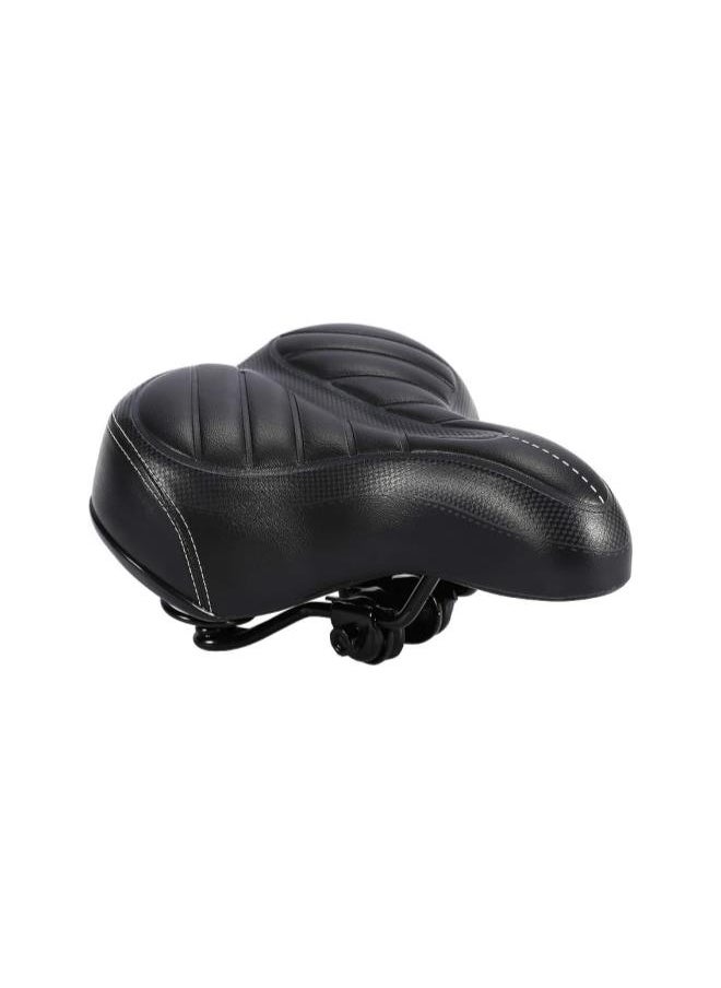 Bike Saddle Seat, Comfort Big Bum Bicycle Sporty Soft Pad Saddle Seat Wide Replacement Universal Fit Indoor Outdoor for Mountain Bikes,Road Bikes,Men and Women