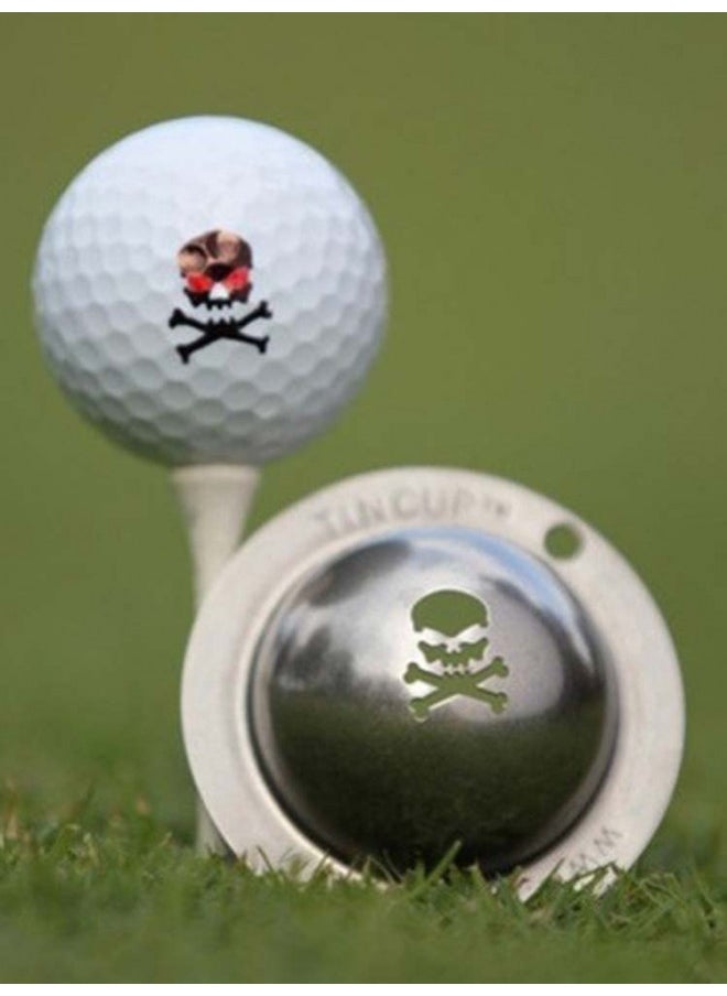 Tin Cup Jolly Roger Golf Ball Custom Marker Alignment Tool