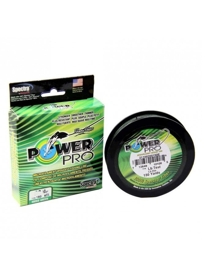 Power Pro Spectra Fiber Braided Fishing Line, Moss Green, 150YD/65LB