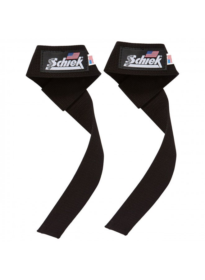 Schiek Sports, Inc. Basic Padded Lifting Straps in Black