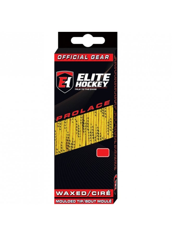 Elite Hockey Prolace Waxed Hockey Laces (Yellow, 108