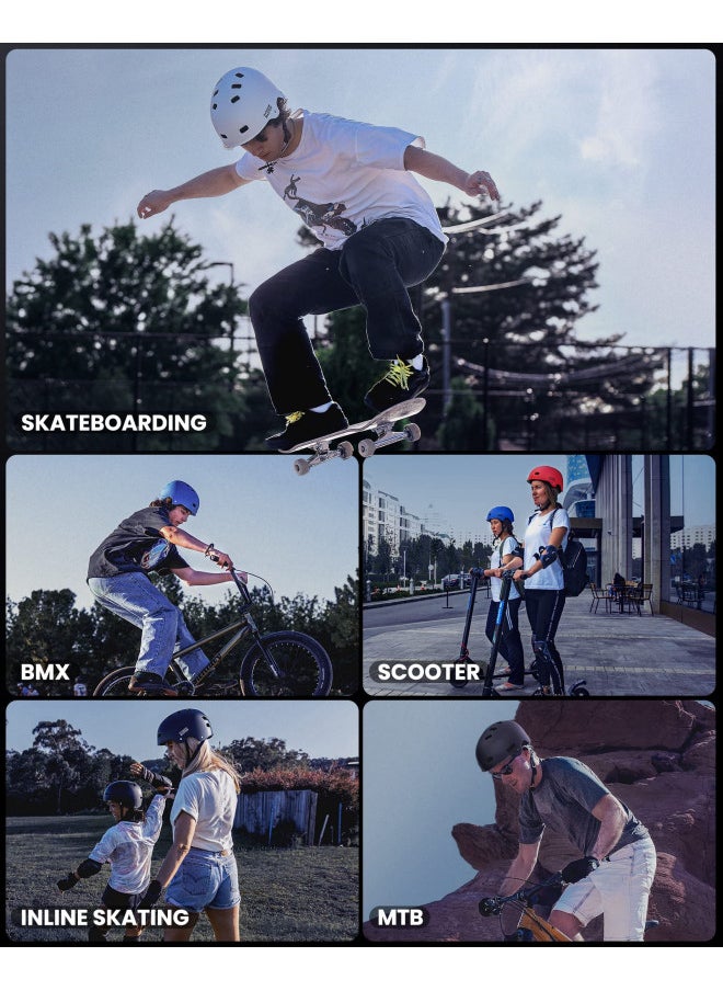 OutdoorMaster Skateboard Cycling Helmet - Two Removable Liners Ventilation Multi-Sport Scooter Roller Skate Inline Skating Rollerblading for Kids, Youth & Adults - M - Fuschia Teal