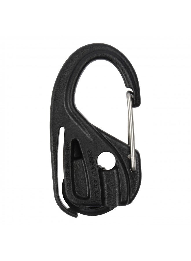 Nite Ize NCJ-25-2R3 CamJam Tie Down Rope Tightener with Carabiner Clip, 2-pack With Cord, Black, 2 Count