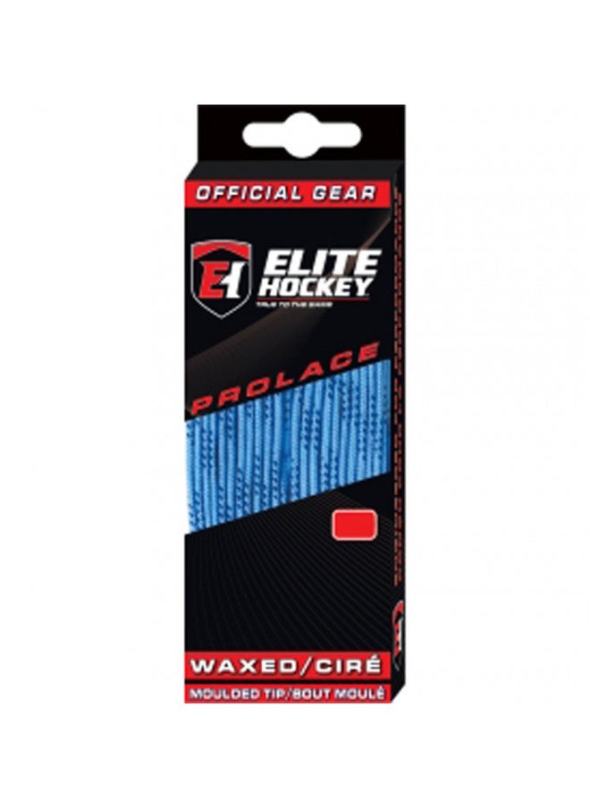 Elite Hockey Prolace Waxed Hockey Skate Laces - Columbia Blue - 72