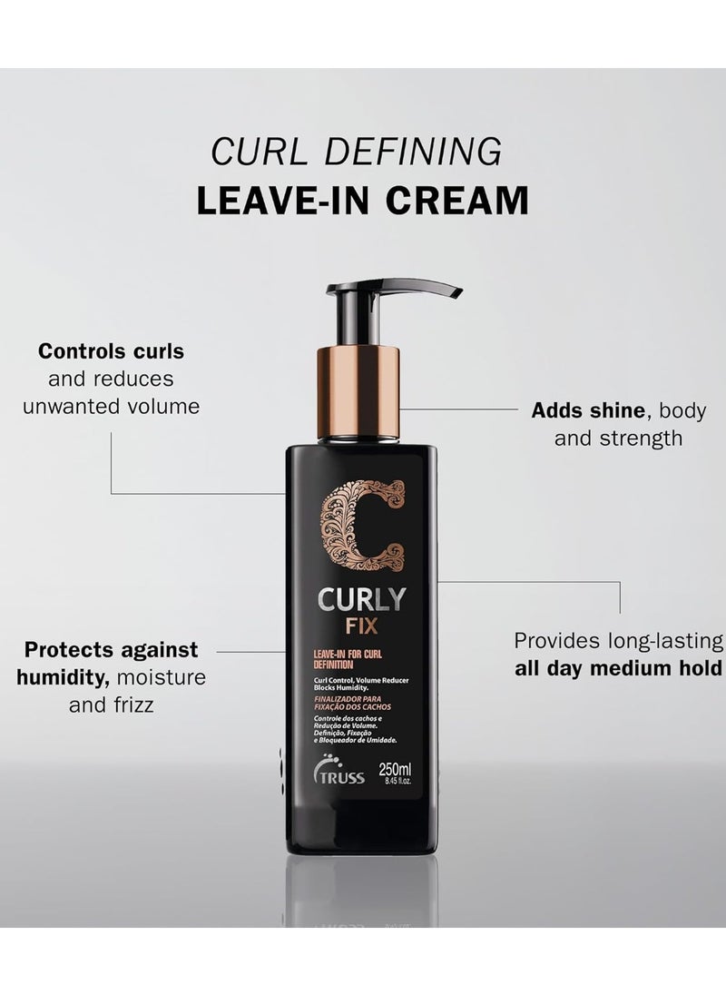 Truss - Curly Fix Leave-In Cream - For Curl Definition 250 ML