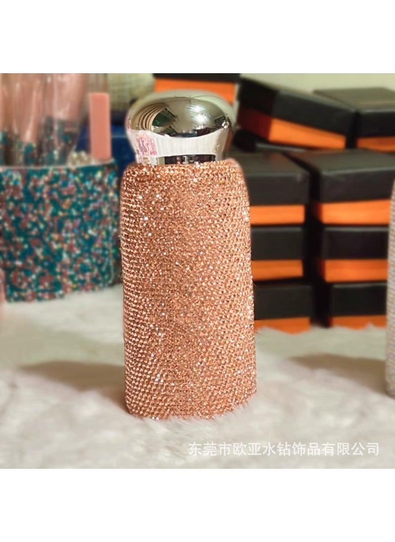 Thermos Cup Rhinestone Diamond 304 Stainless Steel Cup High Color Value Teachers Day Gift Water Cup Portable Internet Celebrated Explosions Champagne