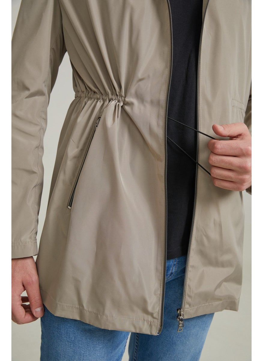 Regular Fit Beige Coat 0HC073520862M