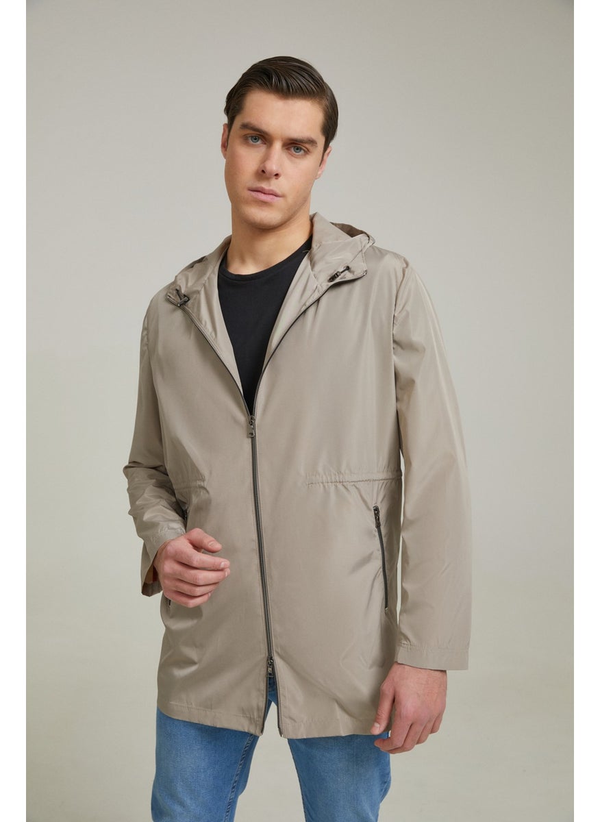 Regular Fit Beige Coat 0HC073520862M