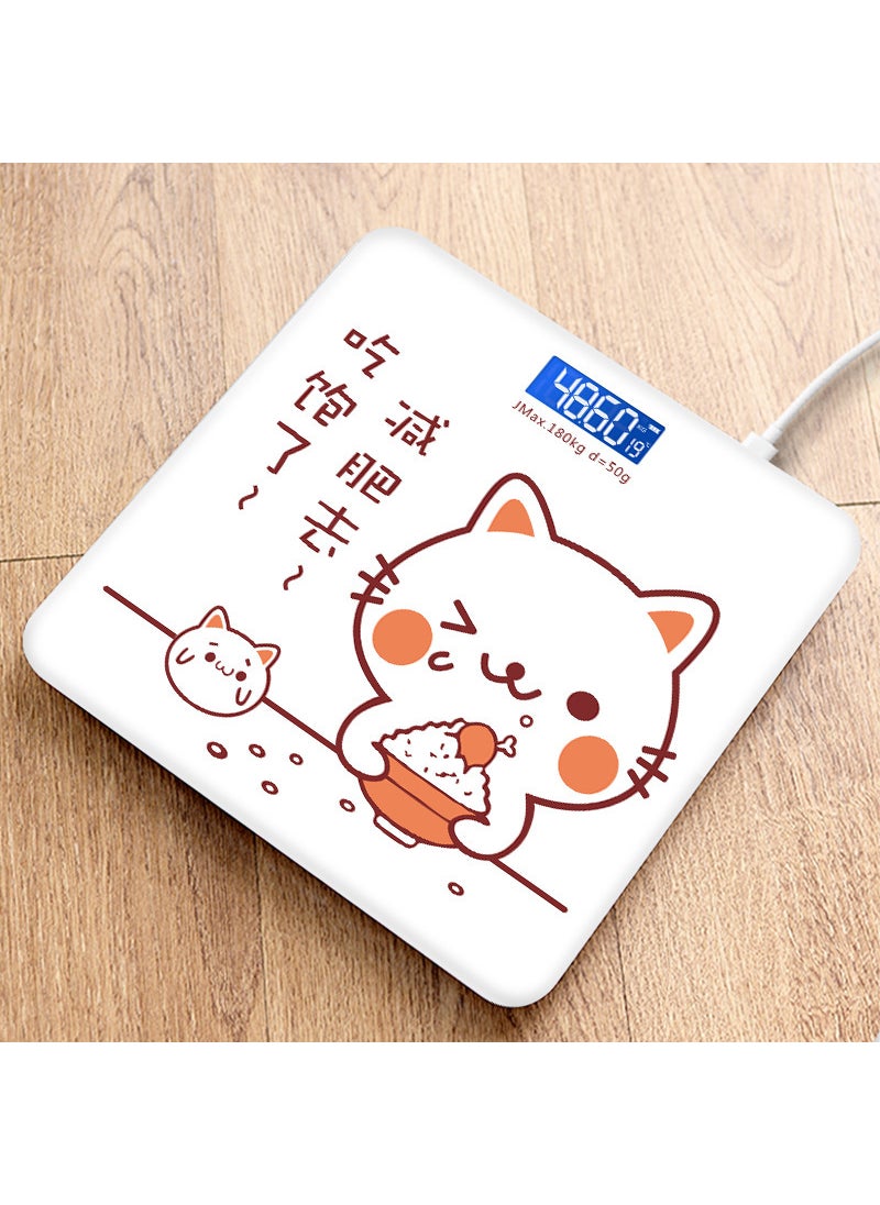 Precision Bluetooth Body Scale for Adults Charging full cat