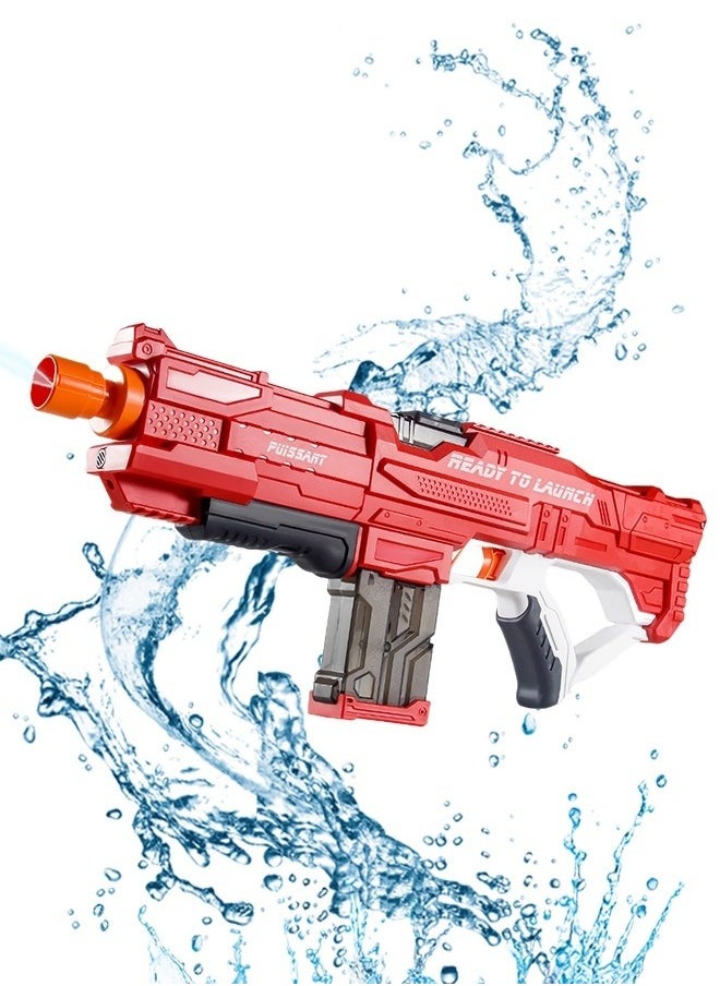 Electric Water Gun Squirt Guns Toy Powerful Water Blasters Fully Auto Refill Water Soaker with Battery Powered High capacity Water Tank, Long Range 10 m, Pool Outdoor Toys for Kids