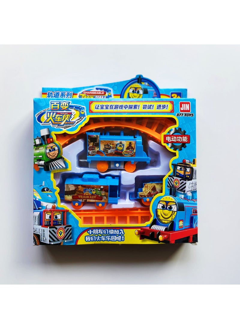 1 x 5 pcs Electric Toy Train Set for Kids Blue Orbit