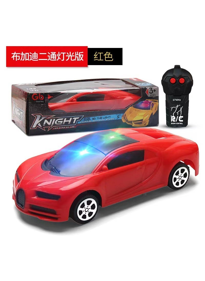 Two-way light remote control car wholesale two-way remote control car 1:24 toy remote control car childrens gift remote control sports car Bucardi Red