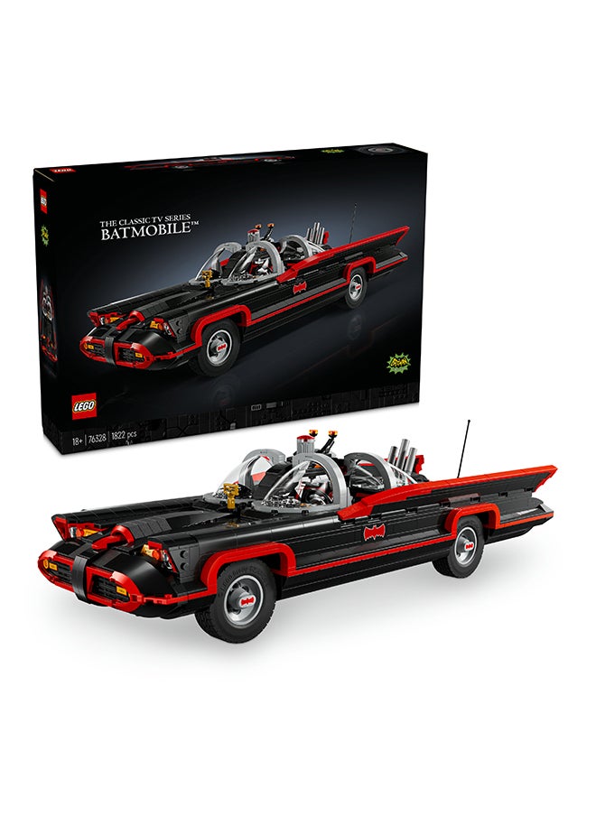 DC Batman: The Classic TV Series Batmobile Set, Collectible Model Car Kit for Adults to Build Inspired by the 1966 Television Show’s Vehicle, Creative Super Hero Gift for Men & Women 76328