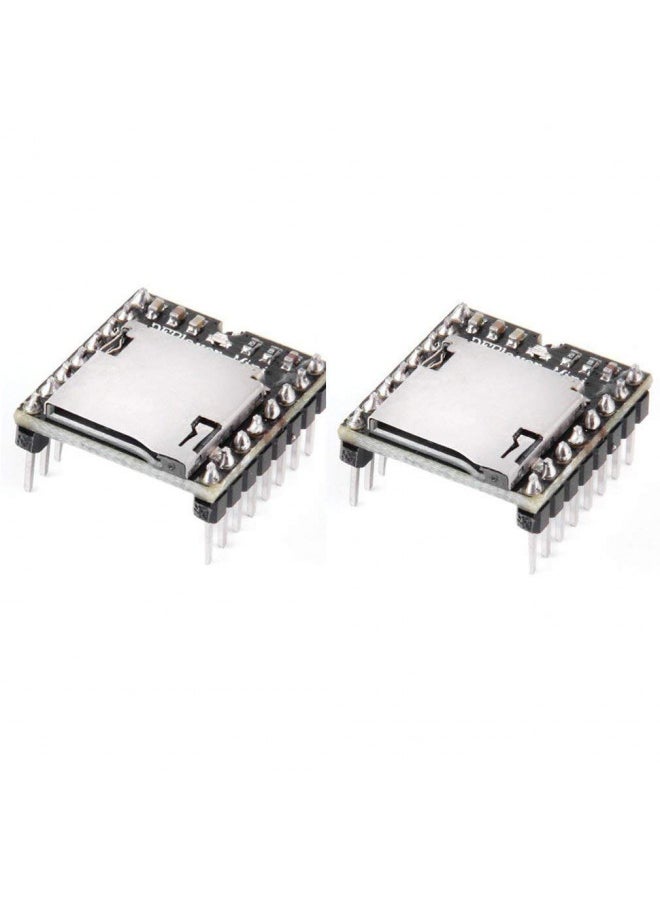 HiLetgo 2pcs mp3 Player Mini MP3 Player Audio Voice Module TF Card U Disk Board for DFPlayer Audio Voice Music Module