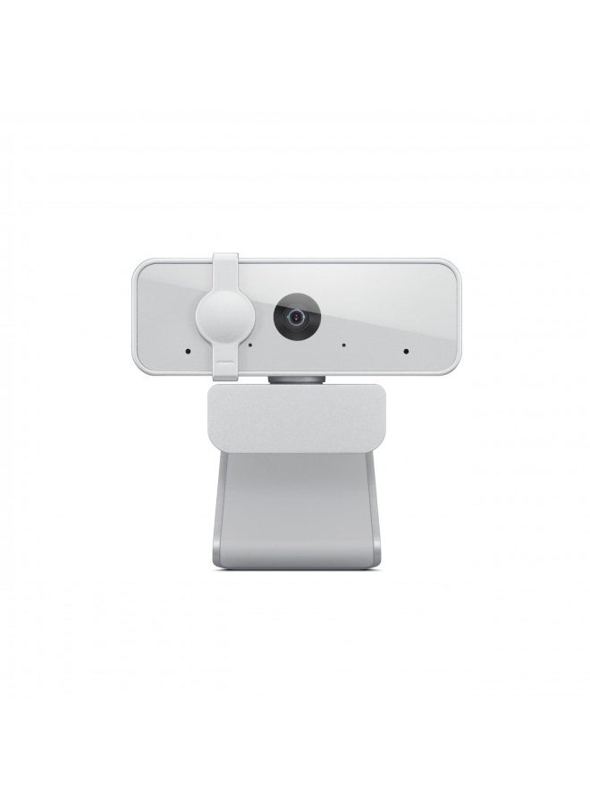 Lenovo HD 1080p Webcam (300 FHD) - Monitor Camera with 95° Wide Angle, 360° Rotation Pan & Tilt, Dual Microphones Attachable Desktop Cam with Privacy Shutter for Remote Work, Streaming & Gaming