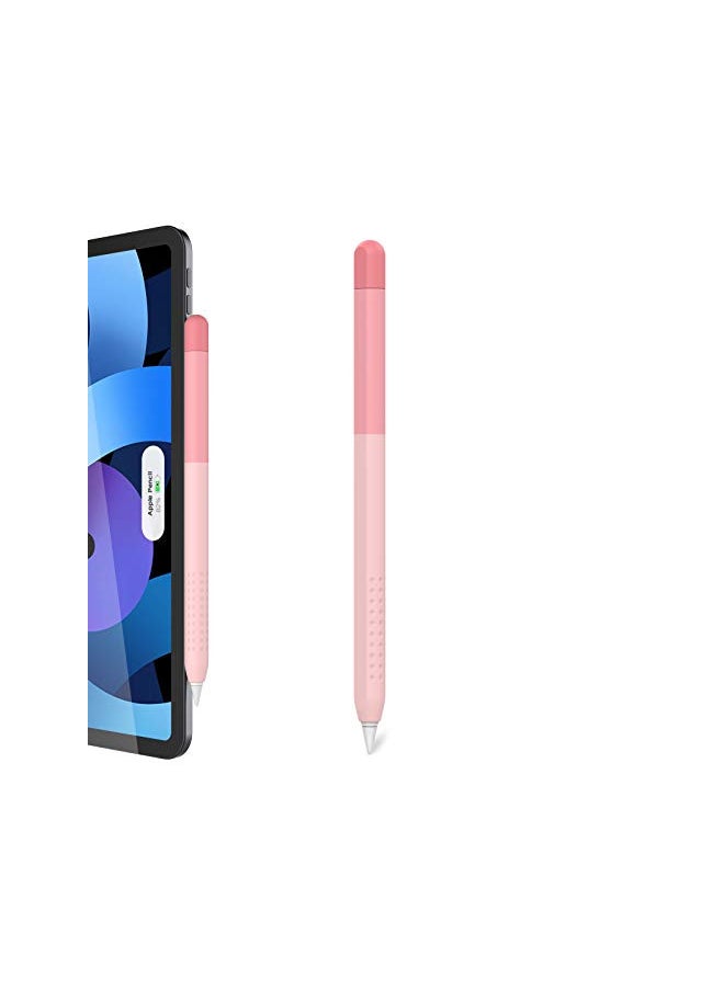 Delidigi Pencil Case Compatible with Apple Pencil 2nd Generation Case, Gradient Color Case Sleeve Silicone Cover Accessories for Apple Pencil 2nd Gen(Gradient Pink)
