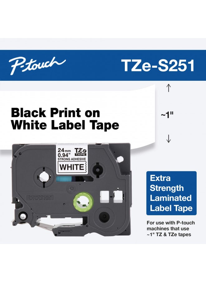 Brother Genuine P-Touch TZE-S251 Tape, 1