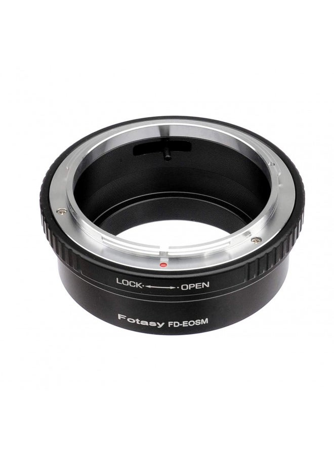 Fotasy Cannon FD Mount Lens to EF-M Mount Adapter, FD EFM Adapter, FD EOS M Adapter, Compatible with Canon EF M Mount Mirrorless Cameras EOS M M1 M2 M3 M5 M6 M6 Mark II M10 M50 M100 M200