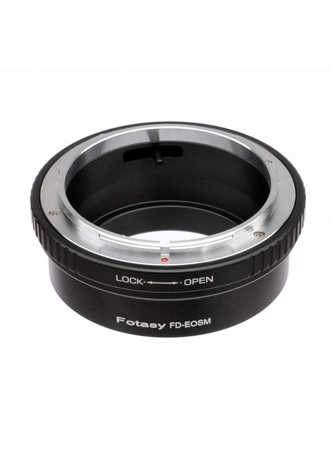 Fotasy Cannon FD Mount Lens to EF-M Mount Adapter, FD EFM Adapter, FD EOS M Adapter, Compatible with Canon EF M Mount Mirrorless Cameras EOS M M1 M2 M3 M5 M6 M6 Mark II M10 M50 M100 M200