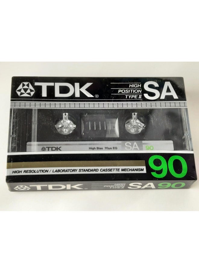 TDK SA 90 minute Super High Resolution Type II Audio Cassette Tape
