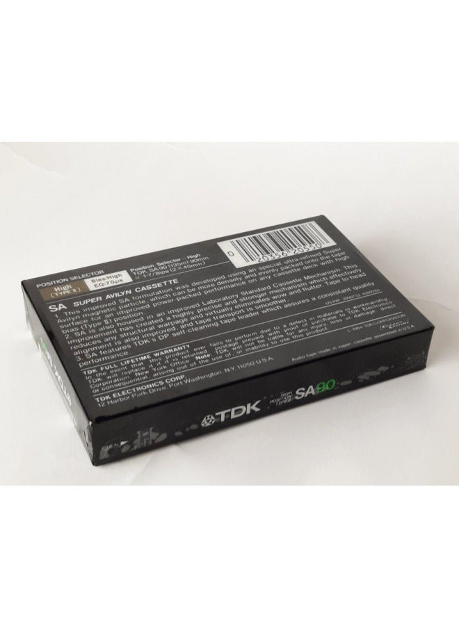 TDK SA 90 minute Super High Resolution Type II Audio Cassette Tape
