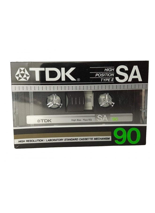 TDK SA 90 minute Super High Resolution Type II Audio Cassette Tape