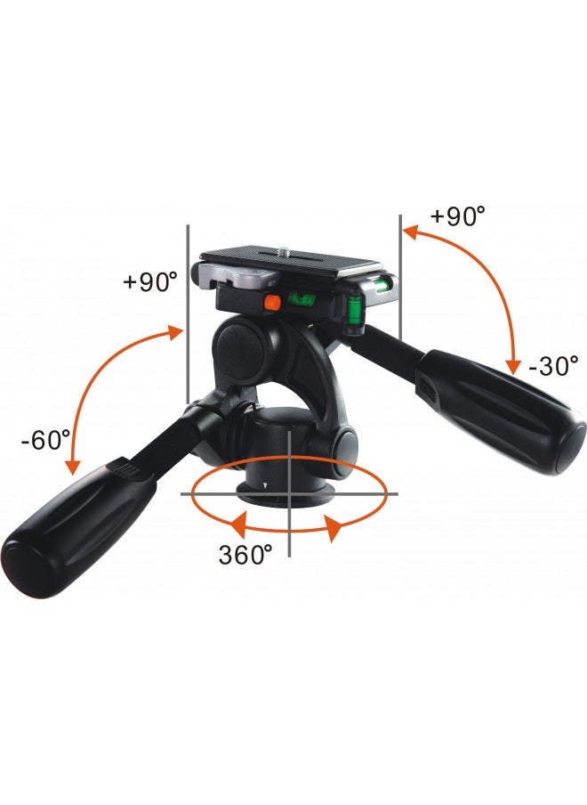 Vanguard Alta Pro 263AP Aluminum Tripod with PH-32 Panhead for Sony, Nikon, Canon DSLR Cameras, Black