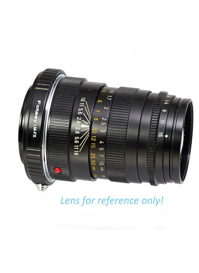 Fotasy Copper Leica M Lens to Fuji X Adapter, Leica M Mount to X-Mount Adapter, Compatible with Fujifilm X-Pro1 X-Pro2 X-E1 X-E2 X-E3 X-A5 X-M1 X-T1 X-T2 X-T3 X-T10 X-T20 X-T30 X-H1