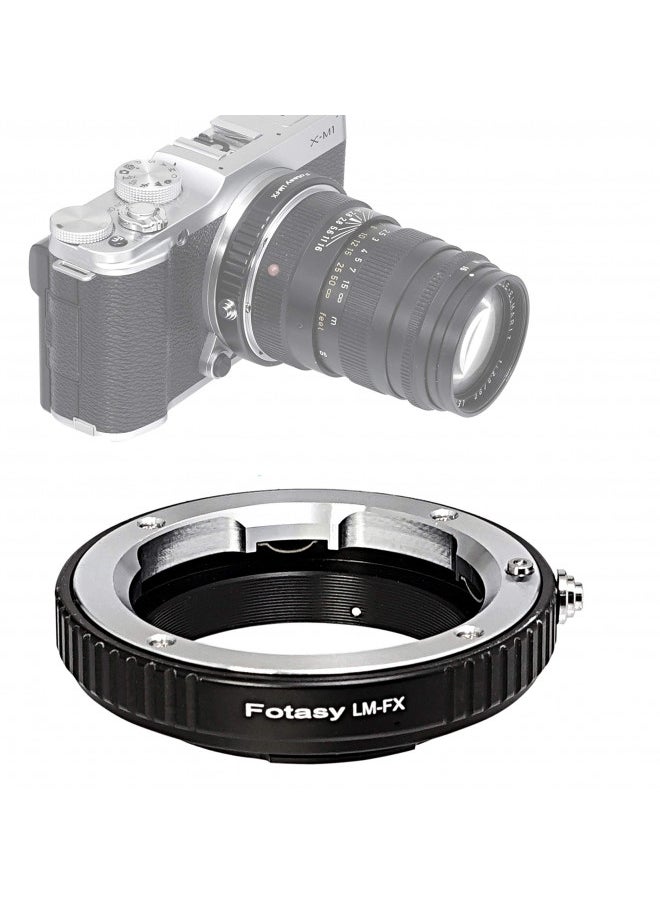 Fotasy Copper Leica M Lens to Fuji X Adapter, Leica M Mount to X-Mount Adapter, Compatible with Fujifilm X-Pro1 X-Pro2 X-E1 X-E2 X-E3 X-A5 X-M1 X-T1 X-T2 X-T3 X-T10 X-T20 X-T30 X-H1