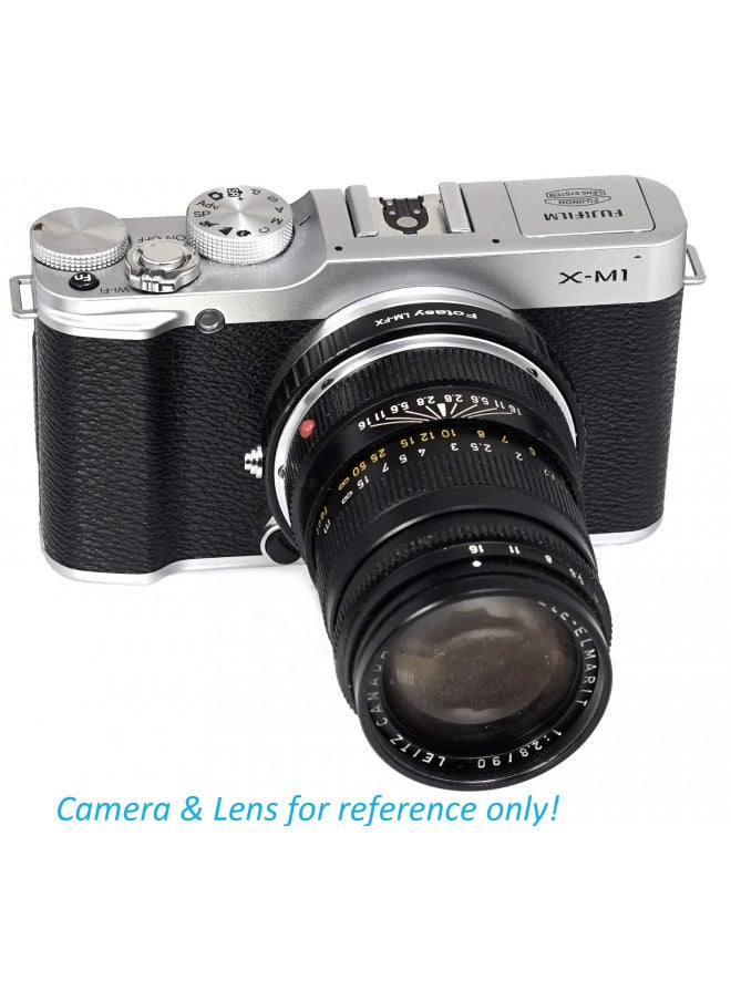 Fotasy Copper Leica M Lens to Fuji X Adapter, Leica M Mount to X-Mount Adapter, Compatible with Fujifilm X-Pro1 X-Pro2 X-E1 X-E2 X-E3 X-A5 X-M1 X-T1 X-T2 X-T3 X-T10 X-T20 X-T30 X-H1