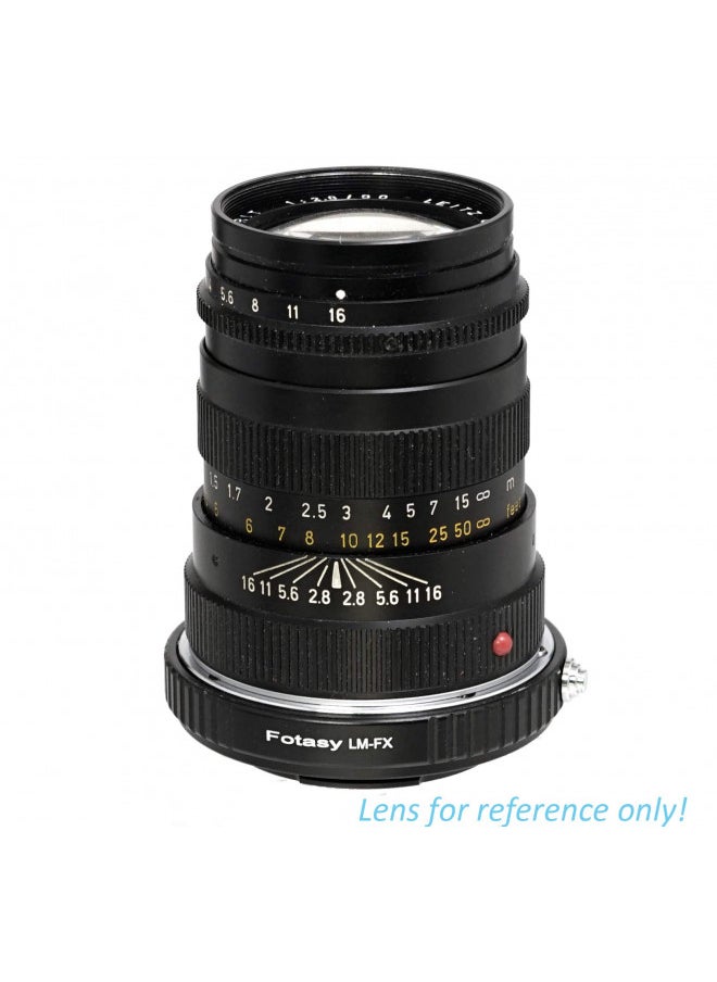 Fotasy Copper Leica M Lens to Fuji X Adapter, Leica M Mount to X-Mount Adapter, Compatible with Fujifilm X-Pro1 X-Pro2 X-E1 X-E2 X-E3 X-A5 X-M1 X-T1 X-T2 X-T3 X-T10 X-T20 X-T30 X-H1
